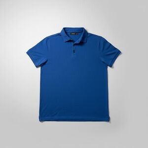 Apt. 9 Men’s Blue Polo Shirt Size Medium Cotton Short Sleeve Classic Fit